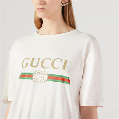 gucci white shirt women's|farfetch Gucci t shirts.